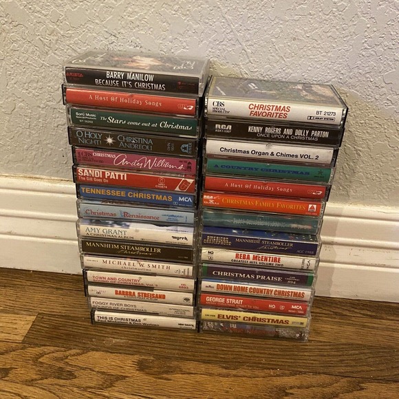 Lot Of 29 VTG Christmas / Holiday Cassette Tapes - Picture 1 of 1